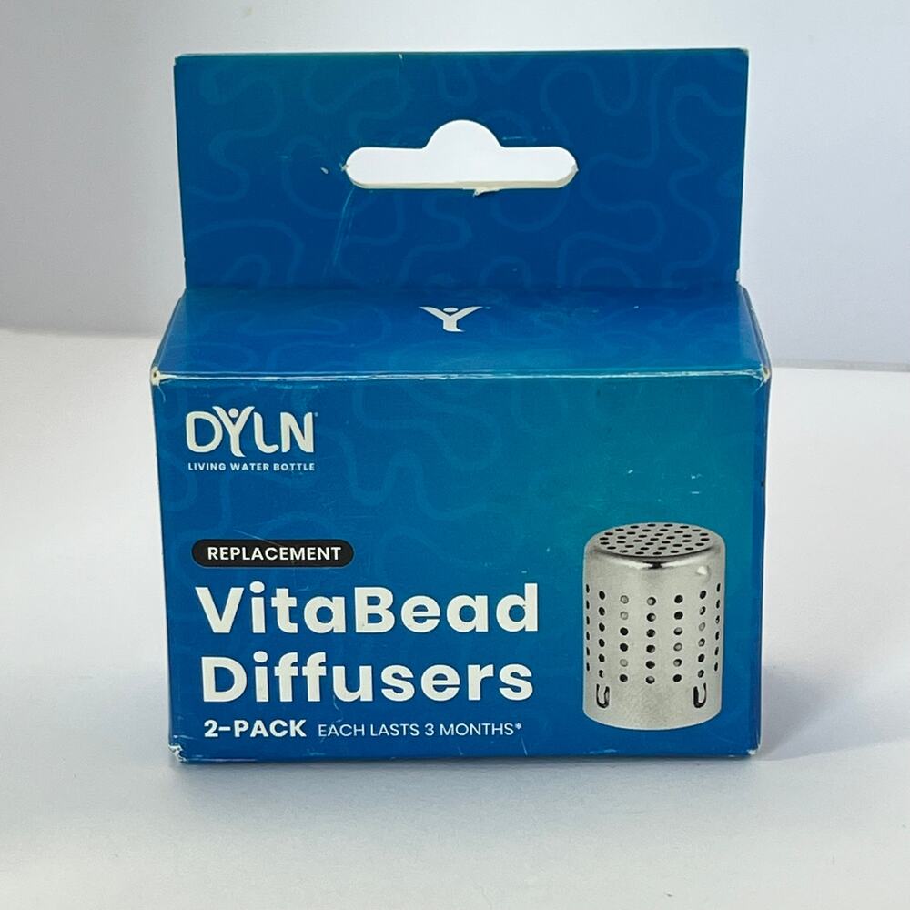 2 Pack DYLN Replacement Filters Vitabead Diffusers Dyln Alkaline Water Bottle